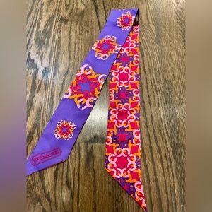 Coach silk scarf